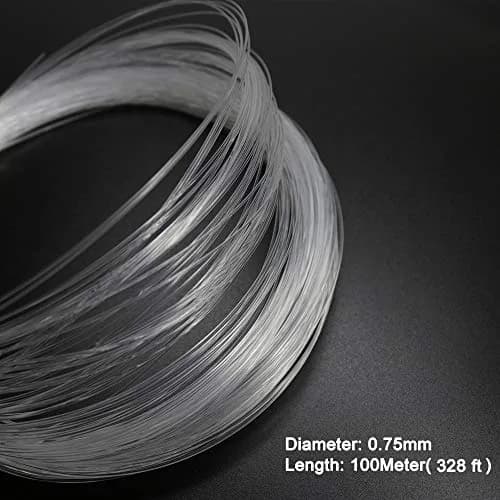 AZIMOM PMMA Plastic End Glow Fiber Optic Cable 0.75mm 100m | Flexible Night Lighting Solution thumbnail 5