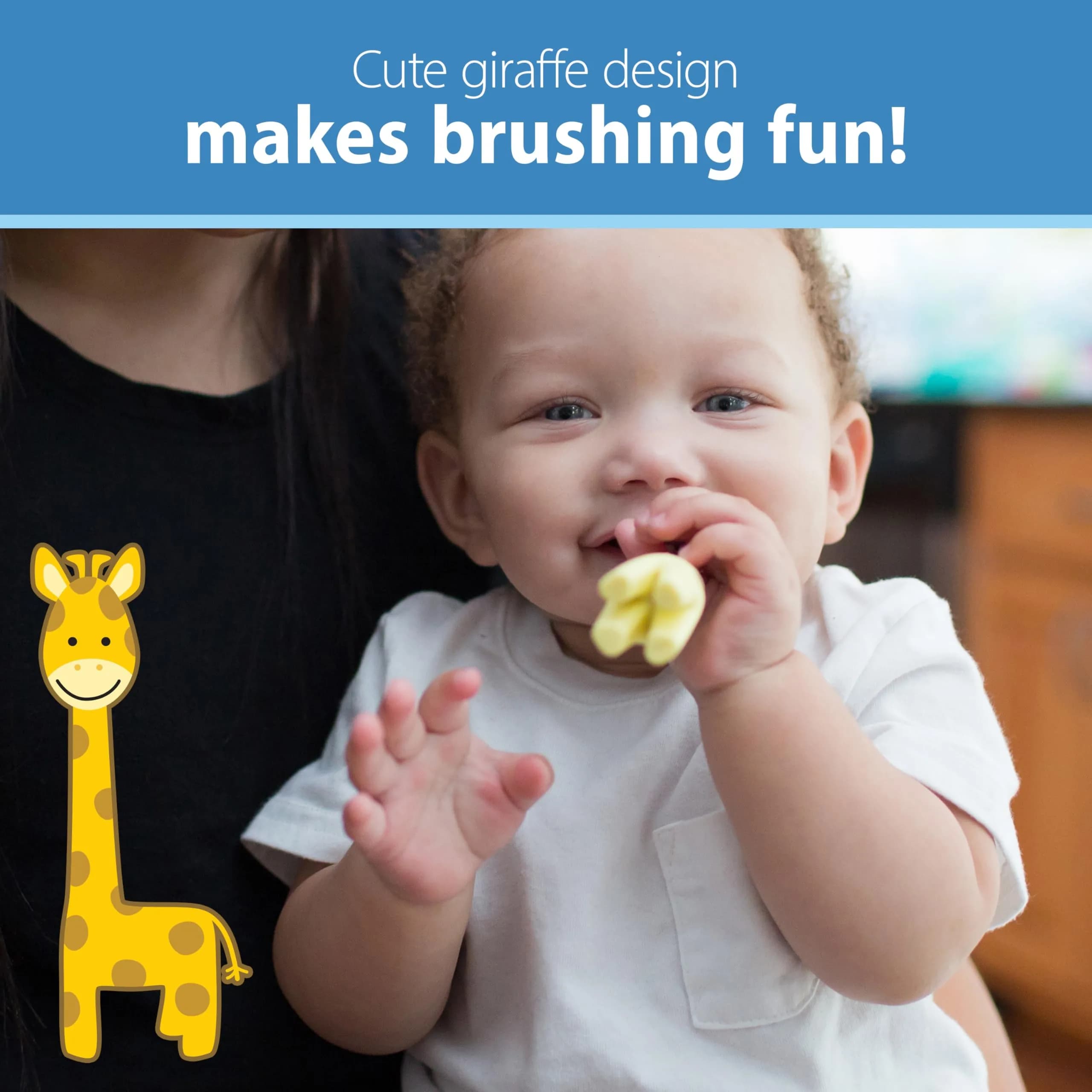 Dr. Brown's Infant Toothbrush - Giraffe Design | USA Imported Baby Oral Care Essentials - view 7