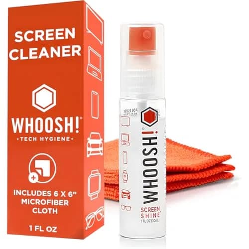 WHOOSH! Screen Shine Go Screen Cleaner Kit 30ml (1 fl oz) | Streak-Free Cleaning for All Screens & Lenses — 1 fl oz