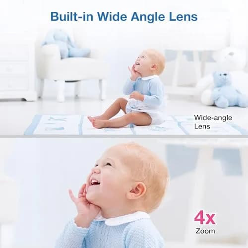 VTech VM901 Smart WiFi Baby Monitor with 5" Screen & 1080p Camera | Pan-Tilt-Zoom, Night Vision, Two-Way Talk thumbnail 8
