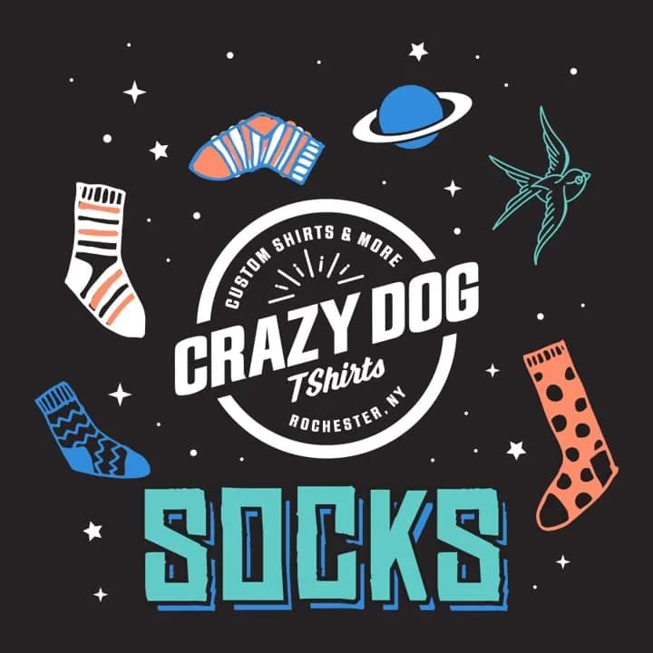 Crazy Dog T-Shirts Funny Golf Socks for Men – Worlds Okayest Golfer Crew Socks | Novelty Green Golf Course Design thumbnail 9
