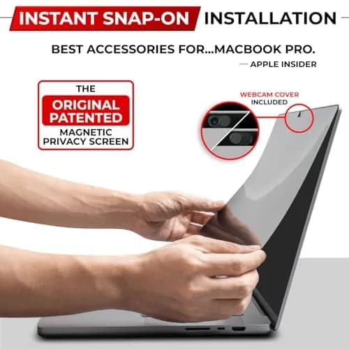 SightPro Magnetic Privacy Screen for MacBook Pro 13 Inch (2016-2022, M1, M2) | Patented Removable Laptop Privacy Filter Shield thumbnail 3