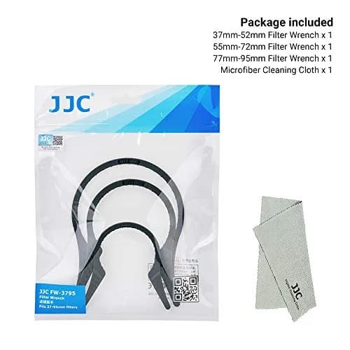 JJC 3-Pack Camera Lens Filter Wrench Kit for 37mm-95mm Threads | Multi-Coated UV ND CPL Filter Removal Tool Set thumbnail 7