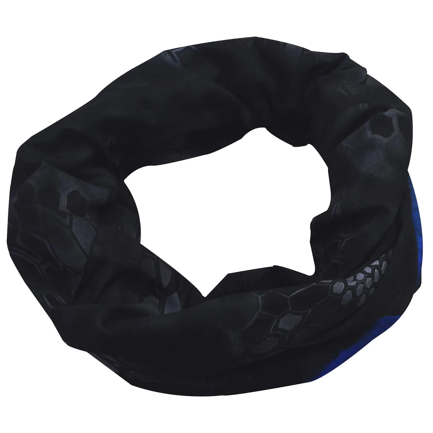 Obacle Skull Face Mask Half for Dust Wind UV Sun Protection Seamless 3D Tube Mask Bandana for Men Women (Skull Light Blue Rock Melt) - view 3