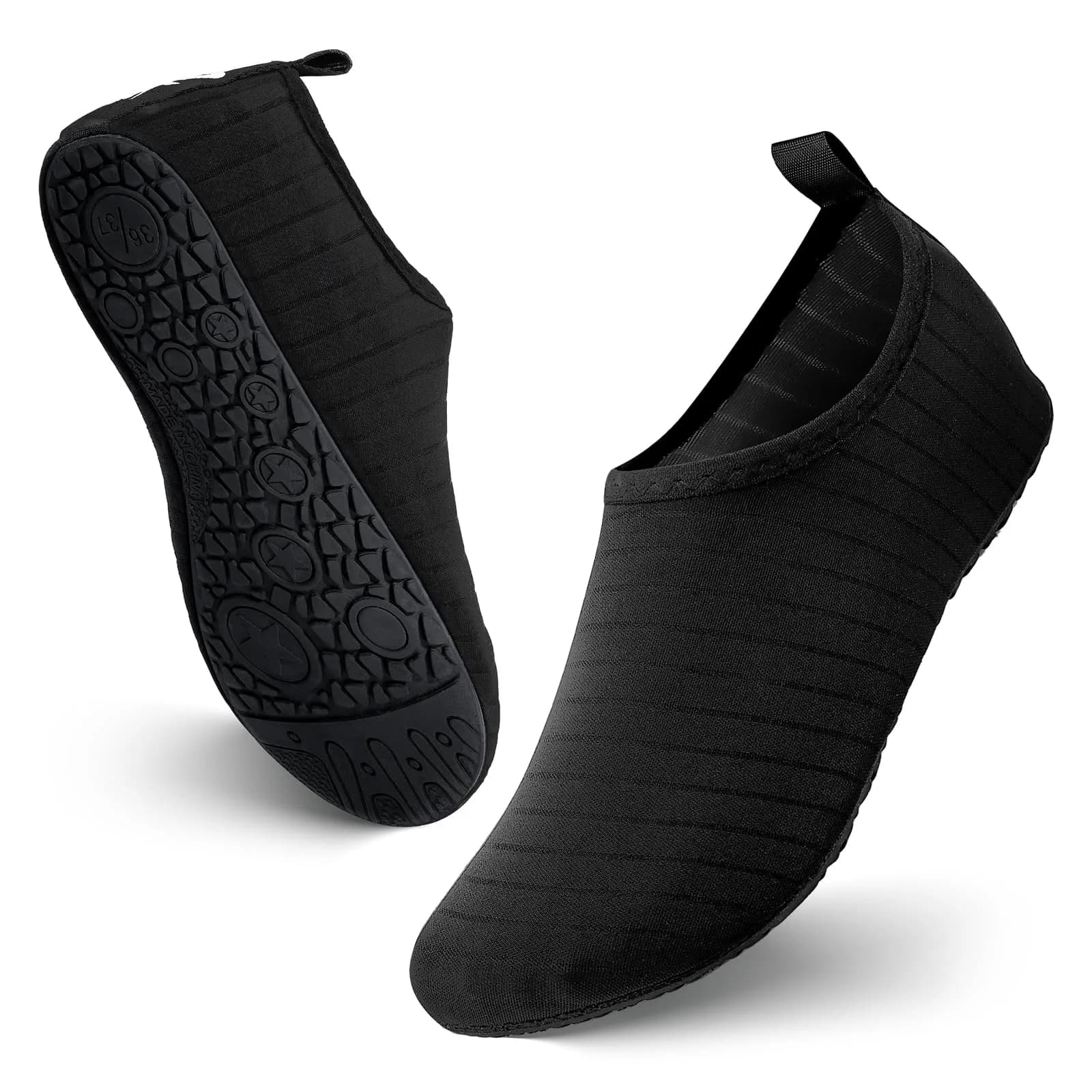 JOTO Quick-Dry Water Shoes for Women & Men | 156 g (5.5 oz) Black - main product image