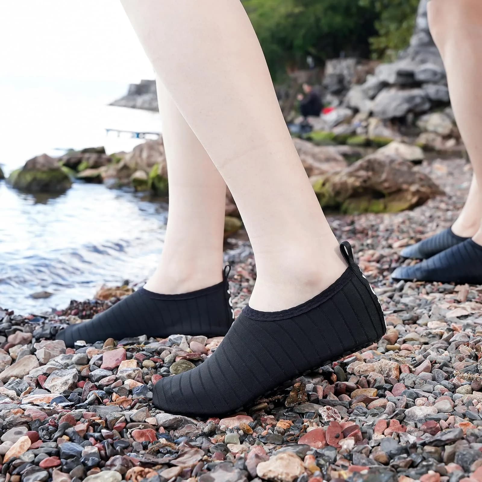JOTO Quick-Dry Water Shoes for Women & Men | 156 g (5.5 oz) Black - view 2