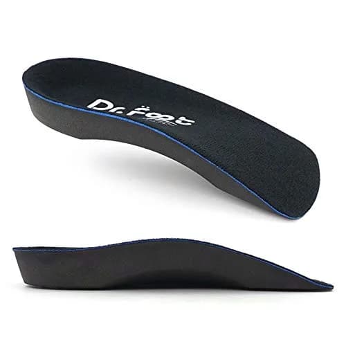 Dr. Foot's 3/4 Length Orthotic Inserts for Flat Feet & Heel Pain | Self-Adhesive Half Shoe Insoles (Large) thumbnail 5