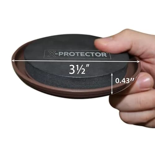 X-Protector Heavy Duty Furniture Sliders for Carpet - 16 PCS 3.5" Round Moving Pads | Protects Floors & Saves Energy thumbnail 2