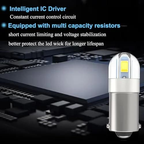 Anourney BA9S LED Bulbs 12V White | Super Bright Car Dome Map Lights thumbnail 7