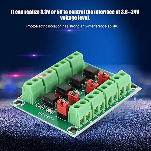 Zopsc 3V/5V to 3.6V/24V 4 Channel Voltage Converter Isolated Board | Strong Anti-Interference thumbnail 5