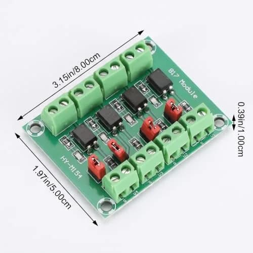 Zopsc 3V/5V to 3.6V/24V 4 Channel Voltage Converter Isolated Board | Strong Anti-Interference thumbnail 7