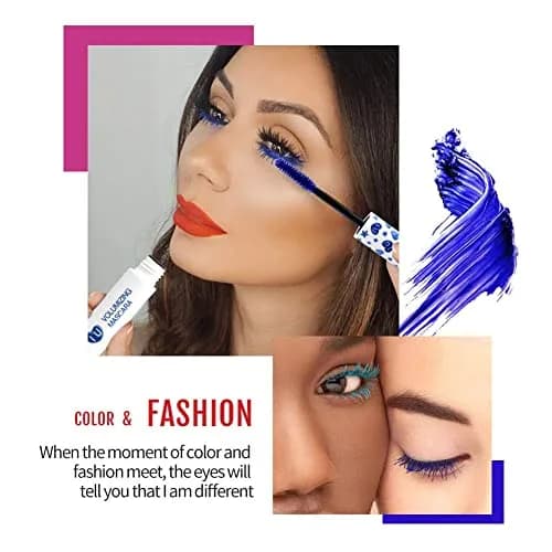 MAEPEOR Colored Mascara Set 7 Pack 0.35 Oz | Waterproof & Smudgeproof, Vegan, Hypoallergenic (70-120 chars) thumbnail 5