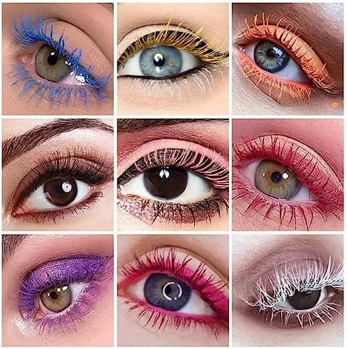 MAEPEOR Colored Mascara Set 7 Pack 0.35 Oz | Waterproof & Smudgeproof, Vegan, Hypoallergenic (70-120 chars) thumbnail 8