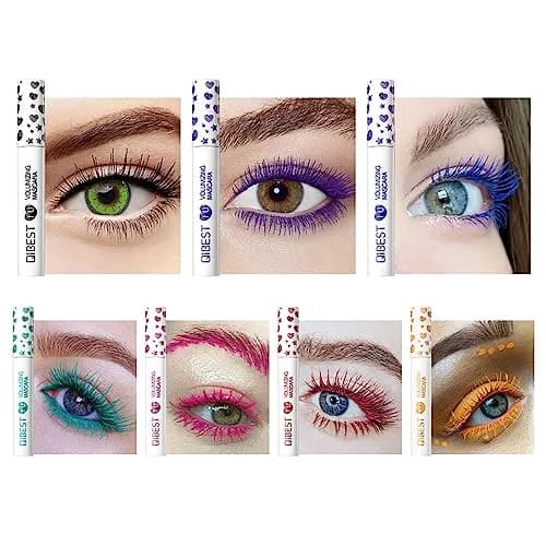 MAEPEOR Colored Mascara Set 7 Pack 0.35 Oz | Waterproof & Smudgeproof, Vegan, Hypoallergenic (70-120 chars) thumbnail 3