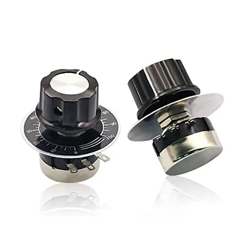 CenryKay RV24YN20S B503 50K Rotary Potentiometer with Knobs & Dials, 6mm Shaft, 20mm Length | Precise Control for Audio & Circuit DIY thumbnail 7
