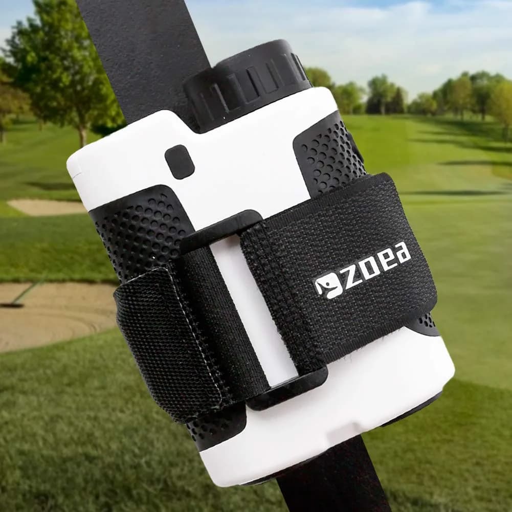 ZOEA Magnetic Rangefinder Mount Strap for Golf Cart Railing | Adjustable, Strong Magnet, Fits Most Rangefinders (1.5)