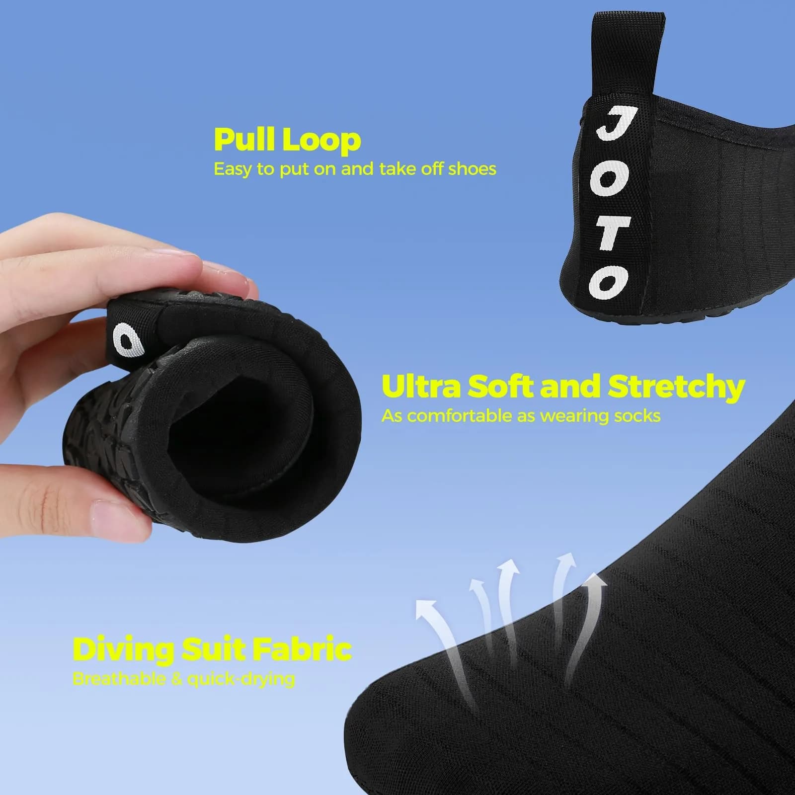 JOTO Water Shoes for Women & Men, Quick-Dry Breathable Aqua Socks with Non-Slip Rubber Sole | Size 7.5-8.5 Women/6.5-7.5 Men - view 5