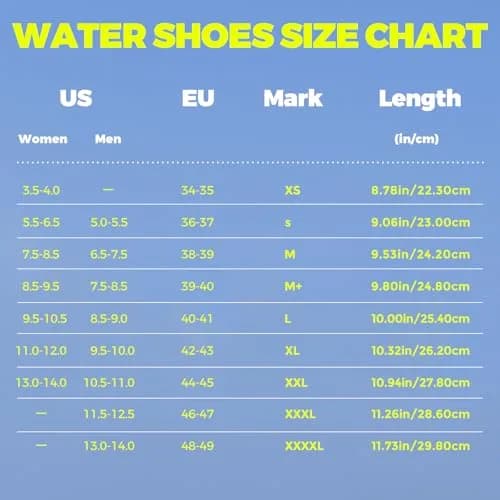 JOTO Water Shoes for Women & Men, Quick-Dry Breathable Aqua Socks with Non-Slip Rubber Sole | Size 7.5-8.5 Women/6.5-7.5 Men thumbnail 7