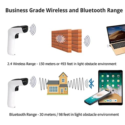 ScanAvenger Wireless Portable 1D&2D Bluetooth Barcode Scanner 8.2cm (3.25in) x 19.6cm (7.7in) x 10.5cm (4.1in) | Scans QR Codes & Inventory thumbnail 6