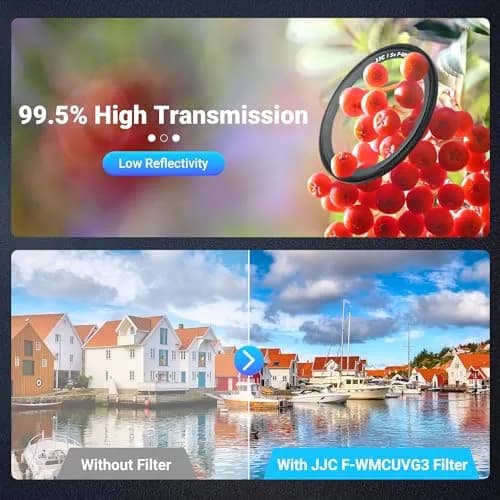 JJC UV Protective Filter for Ricoh GR IIIx, GR III, GR III HDF, GR IIIx HDF, GR II Cameras | 43mm Lens Filter with 38-Layer Multi-Coating thumbnail 4
