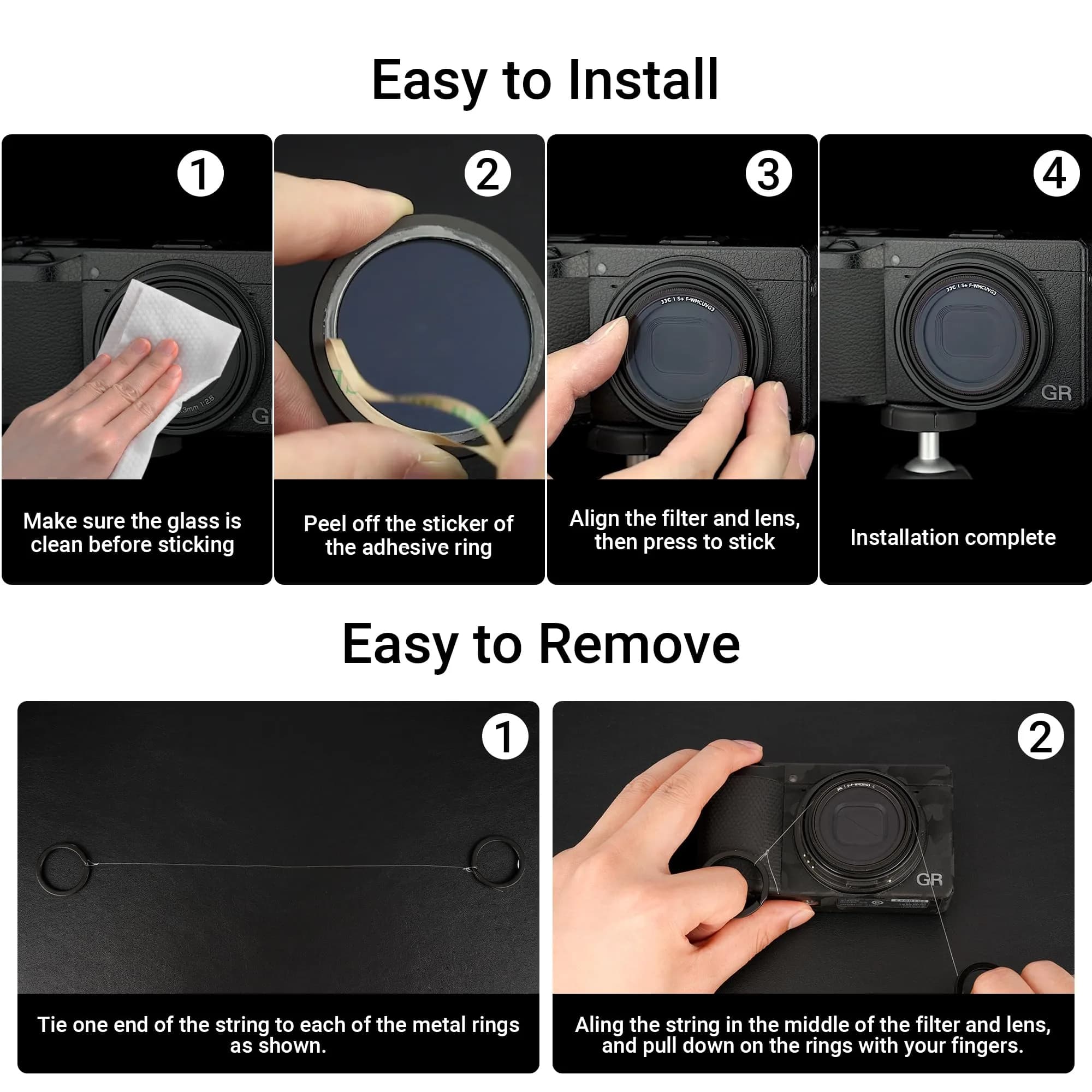JJC UV Protective Filter for Ricoh GR IIIx, GR III, GR III HDF, GR IIIx HDF, GR II Cameras | 43mm Lens Filter with 38-Layer Multi-Coating - view 6