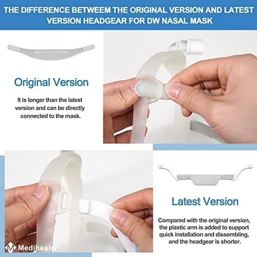 Medihealer 6 Pack Headgear Straps for DreamWear Original Version | Soft, Adjustable, Slip-Resistant CPAP Mask Fit thumbnail 4