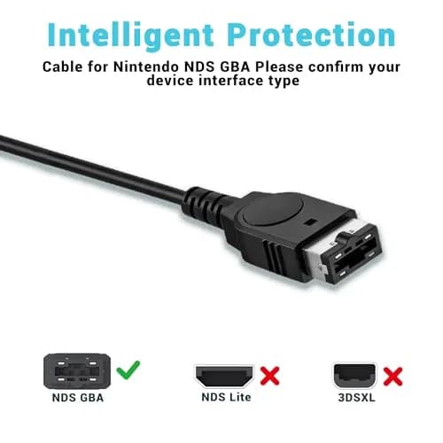 Xahpower Charger for Gameboy Advance sp, GBA SP Charger Cable Cord for Nintendo DS Original Console (120cm) | Fast Charge & Safe thumbnail 6