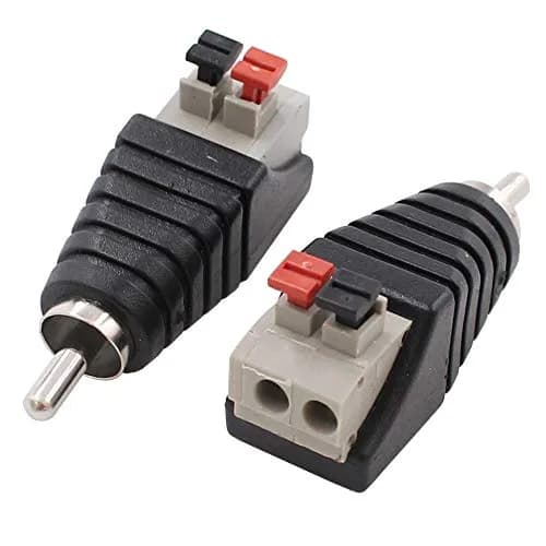 exgoofit 10-Pack Speaker Wire Cable to RCA Adapter | Secure Audio Connection (70-120 chars) thumbnail 4