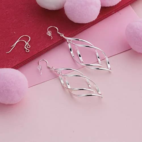 HOLLOSPORT 925 Sterling Silver Earring Hooks 15.5mm (0.61in) | Hypoallergenic Jewelry Making Supplies thumbnail 5