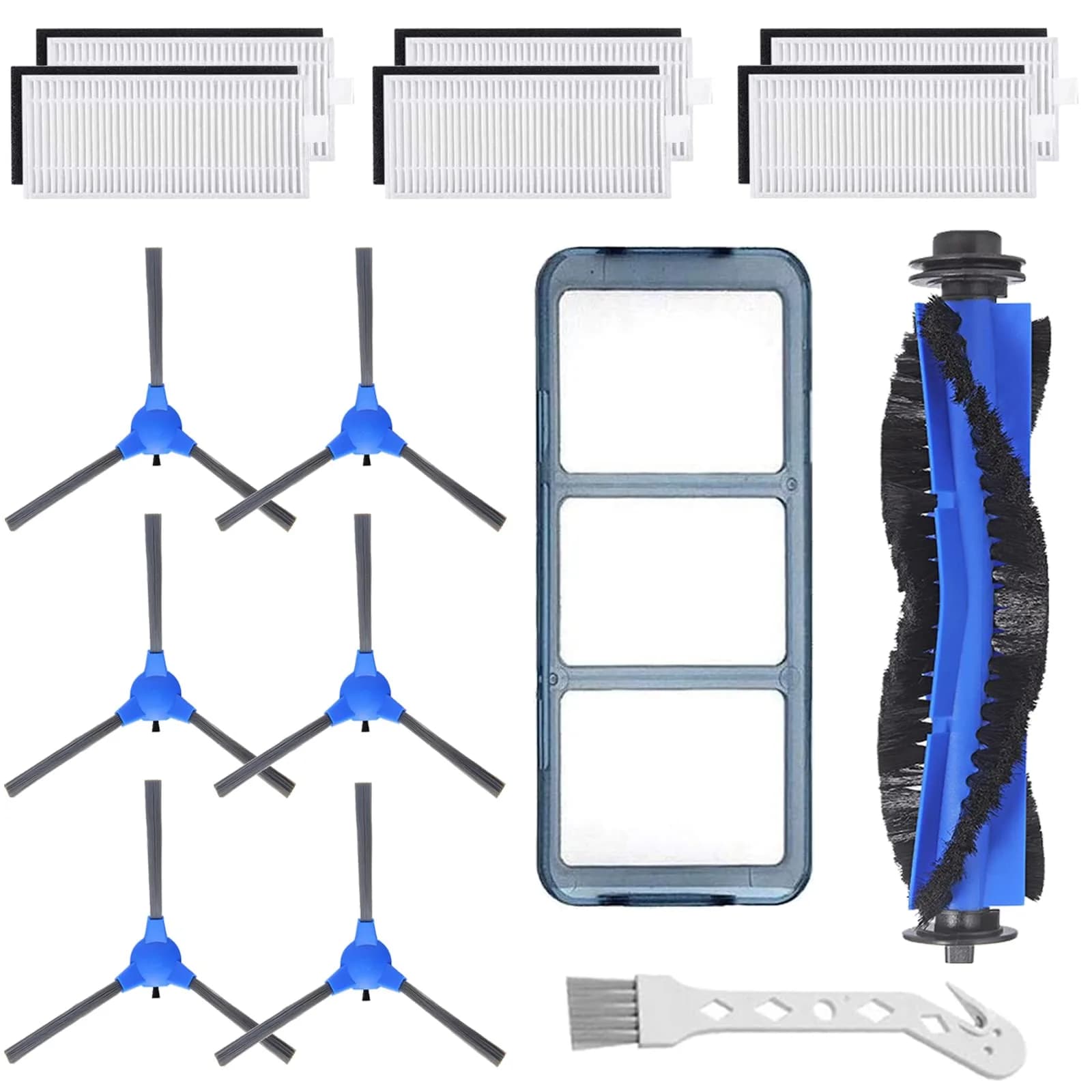 LesinaVac Replacement Parts Kit for RoboVac 11S, 30, 30C, 15C, 12, 35C | Filters & Brushes for Eufy RoboVac