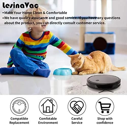 LesinaVac Replacement Parts Kit for RoboVac 11S, 30, 30C, 15C, 12, 35C | Filters & Brushes for Eufy RoboVac thumbnail 7