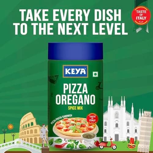 Keya Pizza Oregano (70g) & Piri Piri Seasoning (85g) Combo Pack | Italian & Tangy Flavor Boost thumbnail 2