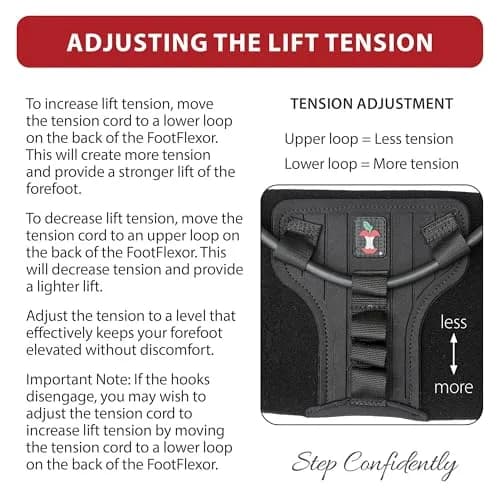 Core Products FootFlexor Foot Drop Brace for Walking with Adjustable Dorsiflexion Support, XS/S | USA-Assembled Orthopedic Brace for Natural Gait thumbnail 8