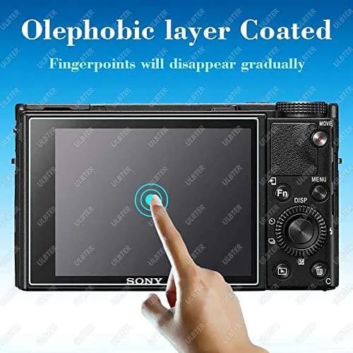 ULBTER 9H Tempered Glass Screen Protector for Sony RX100 VII VI V IV III II I M7 LCD | 3-Pack Anti-Bubble Anti-Scratch thumbnail 4