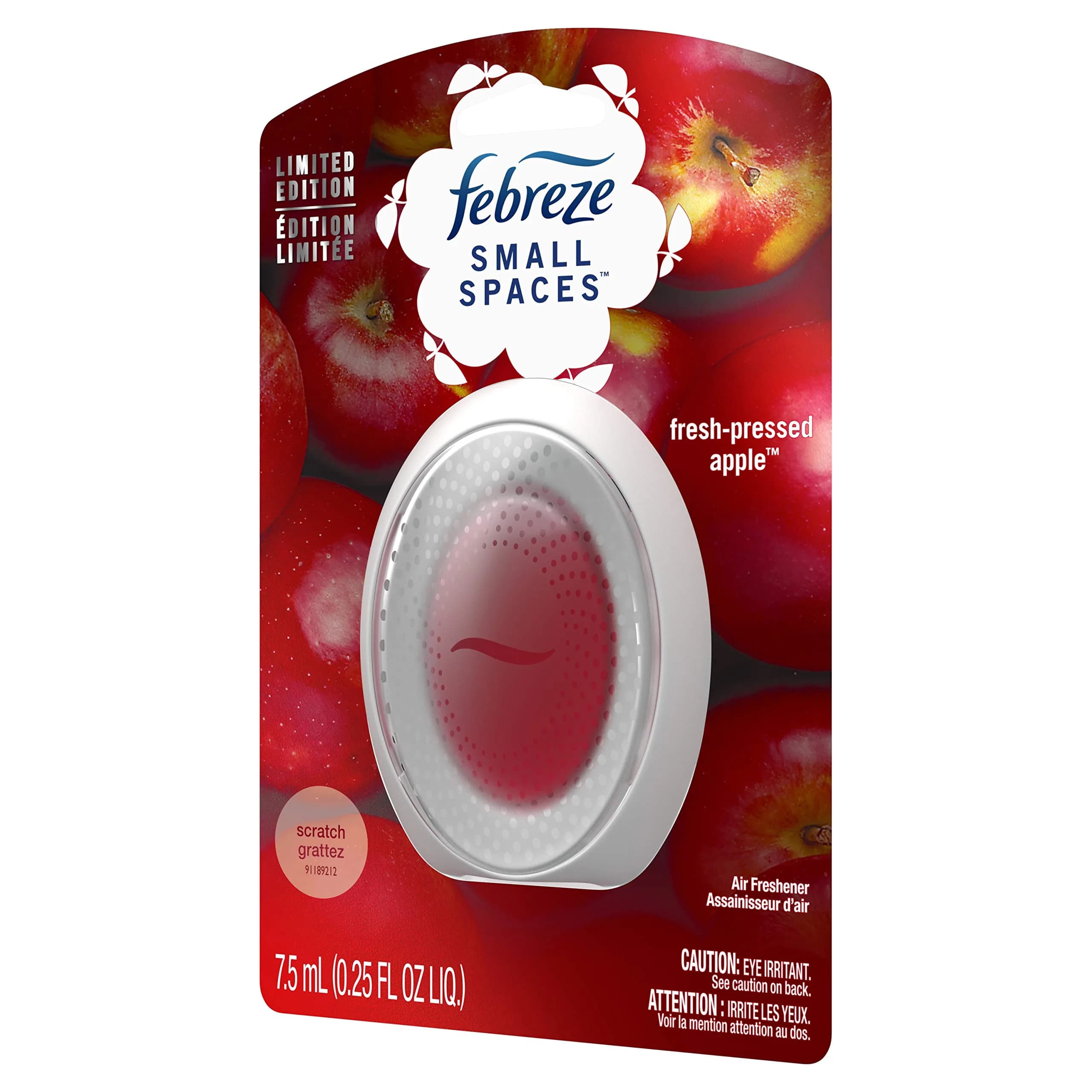 Febreze Small Spaces Air Freshener, Fresh Pressed Apple Scent, 0.07 L (0.25 Fl Oz) | Concentrated Formula for Odor Control - view 3