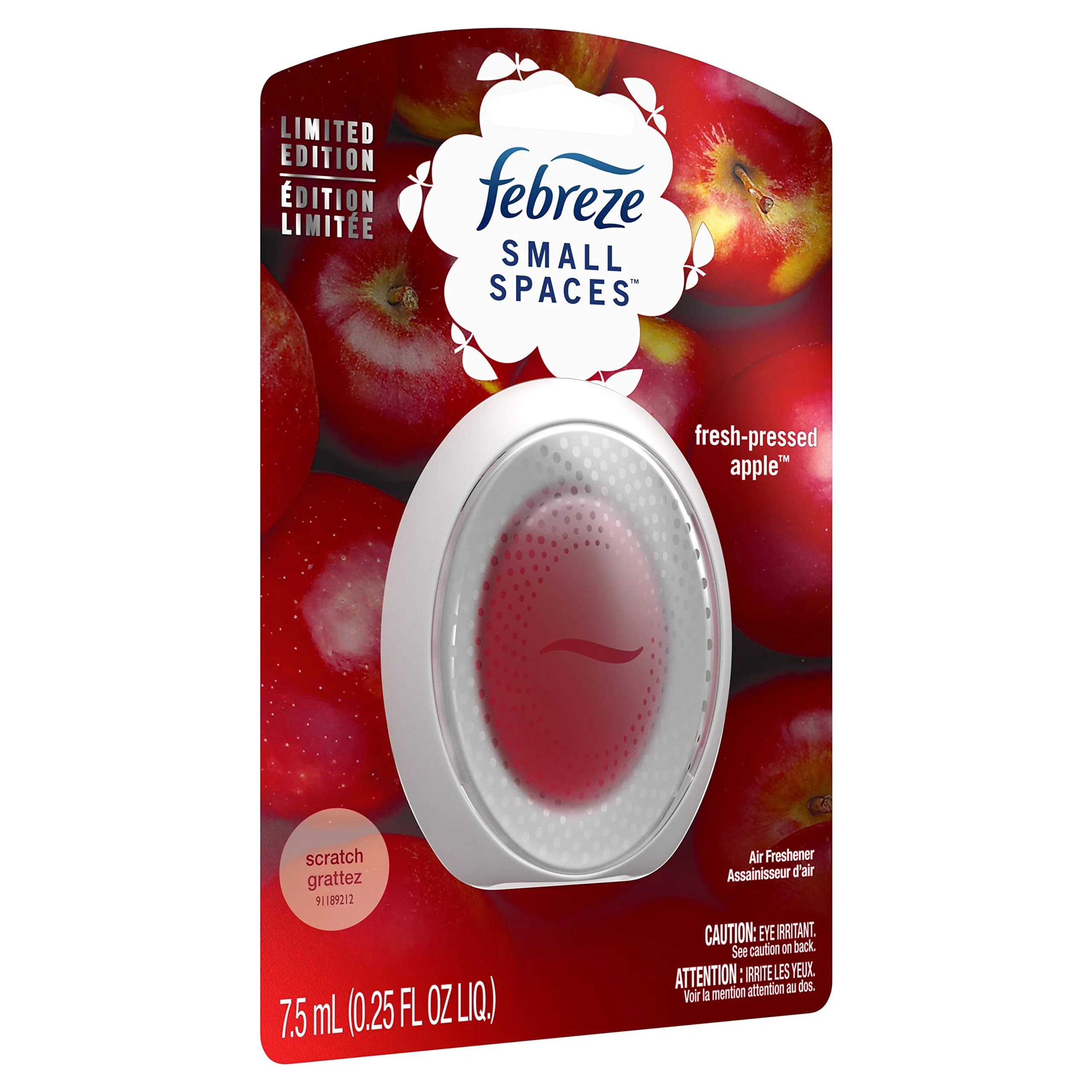 Febreze Small Spaces Air Freshener, Fresh Pressed Apple Scent, 0.07 L (0.25 Fl Oz) | Concentrated Formula for Odor Control - view 4