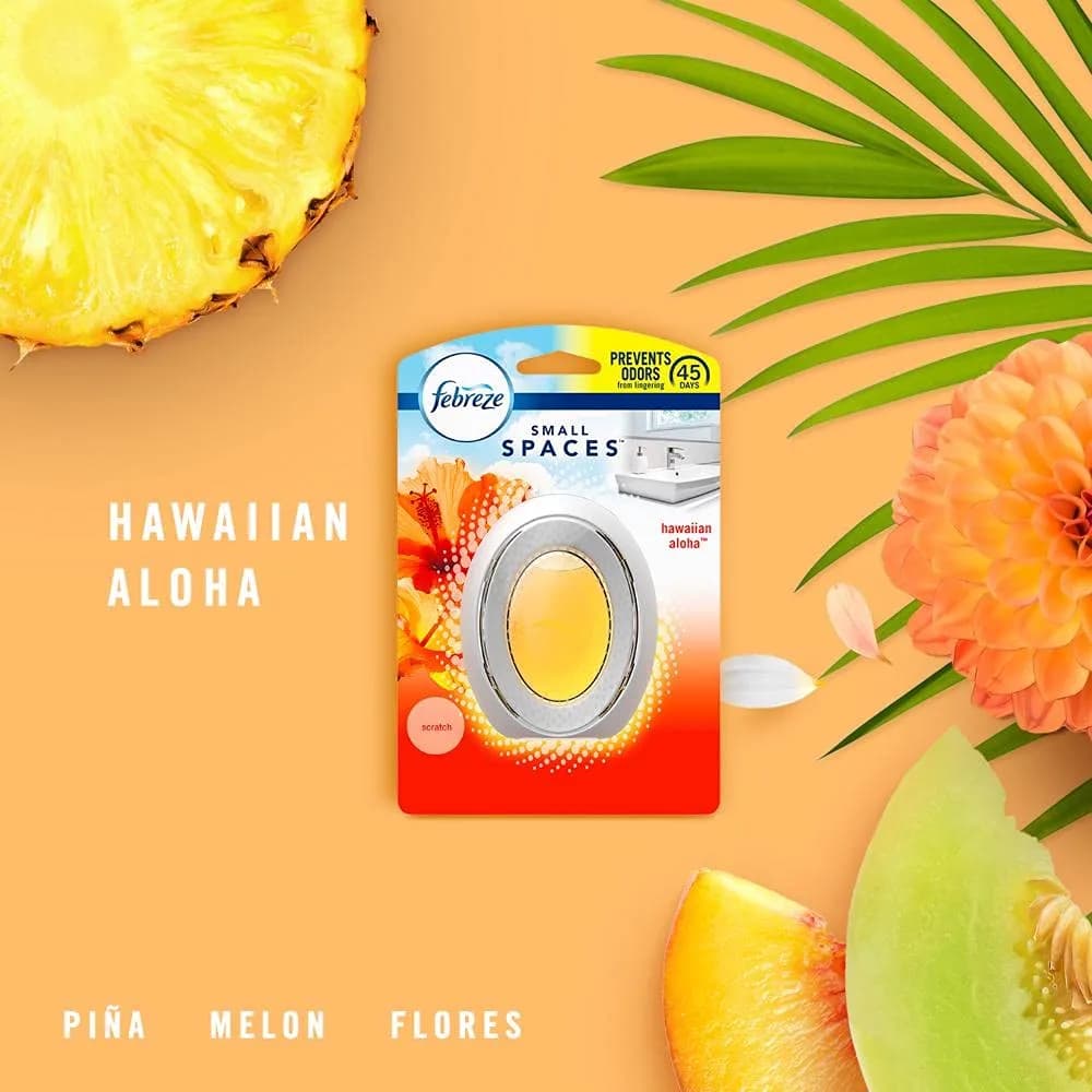 Febreze Small Spaces Air Freshener Hawaiian Aloha, 0.25 fl oz (7 ml) | Odor Eliminator for Small Rooms - view 2