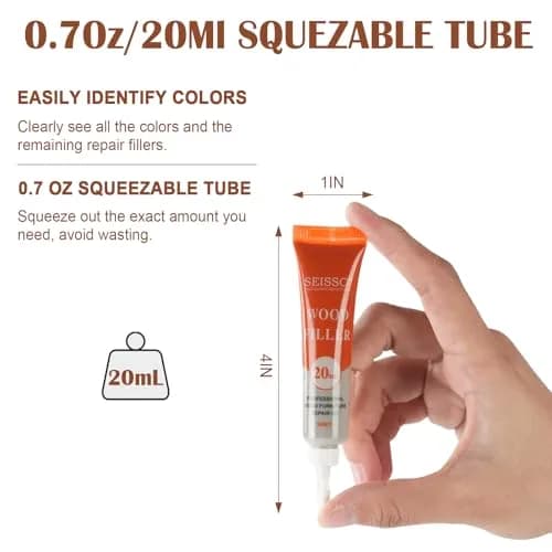 SEISSO 12 Colors Furniture Wood Floor Repair Kit | Scratch Cover & Filler for Wood Surfaces thumbnail 7