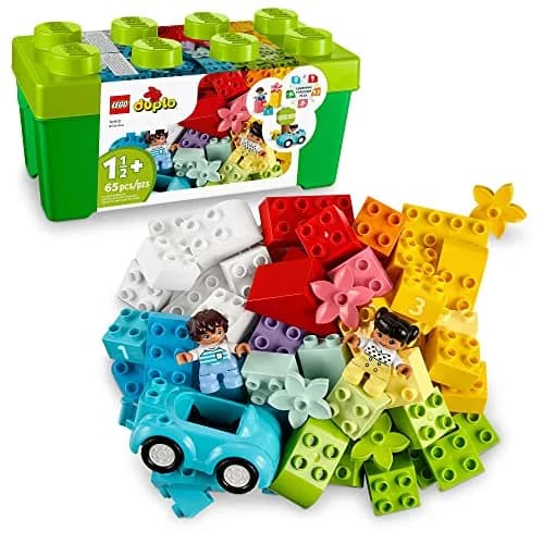 LEGO DUPLO Classic Brick Box 10913 (65 Pieces, Multicolor) | Educational Toy Building Blocks for Ages 18 Months+ thumbnail 1