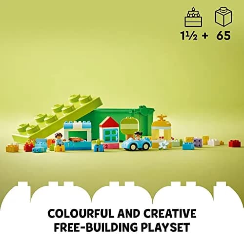 LEGO DUPLO Classic Brick Box 10913 (65 Pieces, Multicolor) | Educational Toy Building Blocks for Ages 18 Months+ thumbnail 2