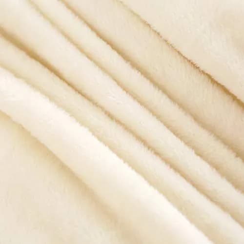 Uhamho Faux Fur Velvet Fluffy Bedding Duvet Cover Set Twin Cream | Ultra Soft & Warm thumbnail 6