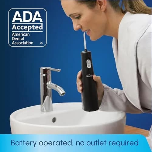 Waterpik Cordless Express Water Flosser WF-02 Black | ADA Accepted, Battery Operated, Waterproof thumbnail 3