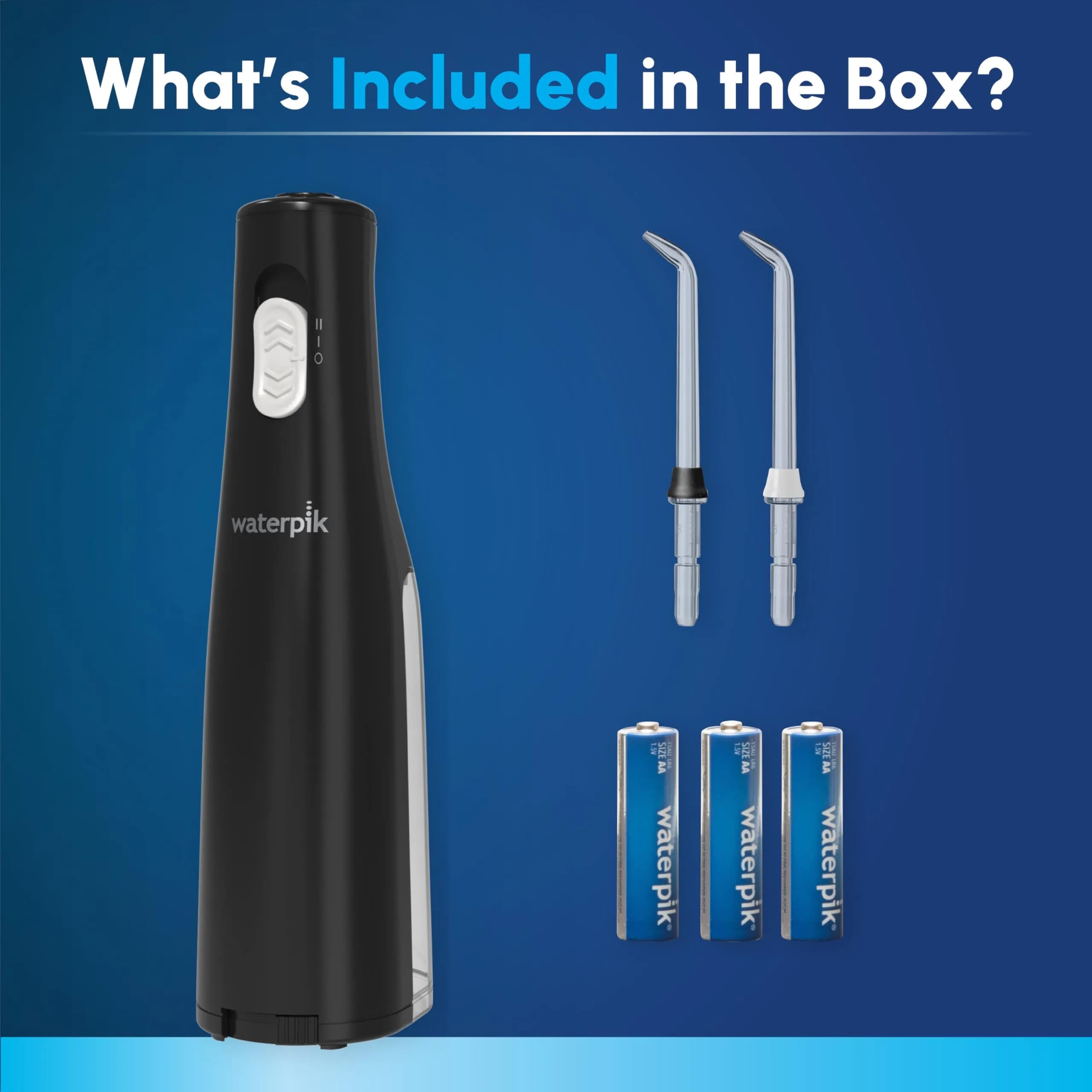 Waterpik Cordless Express Water Flosser WF-02 Black | ADA Accepted, Battery Operated, Waterproof - view 4