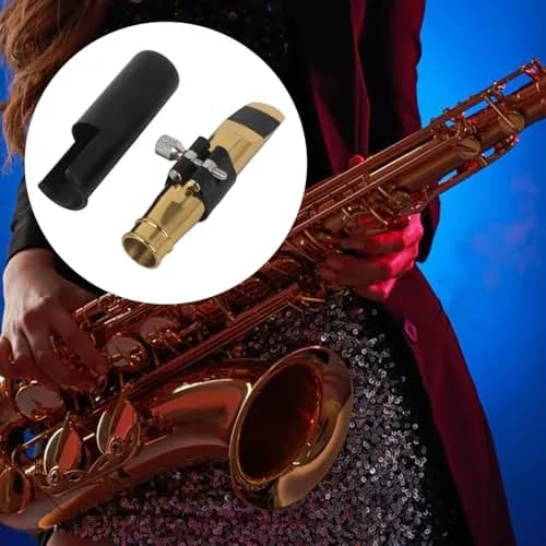 Yibuy Golden Jazz Tenor Saxophone Mouthpiece 8# Interface (10.7cm / 4.21in) | Bright & Crisp Tone thumbnail 7