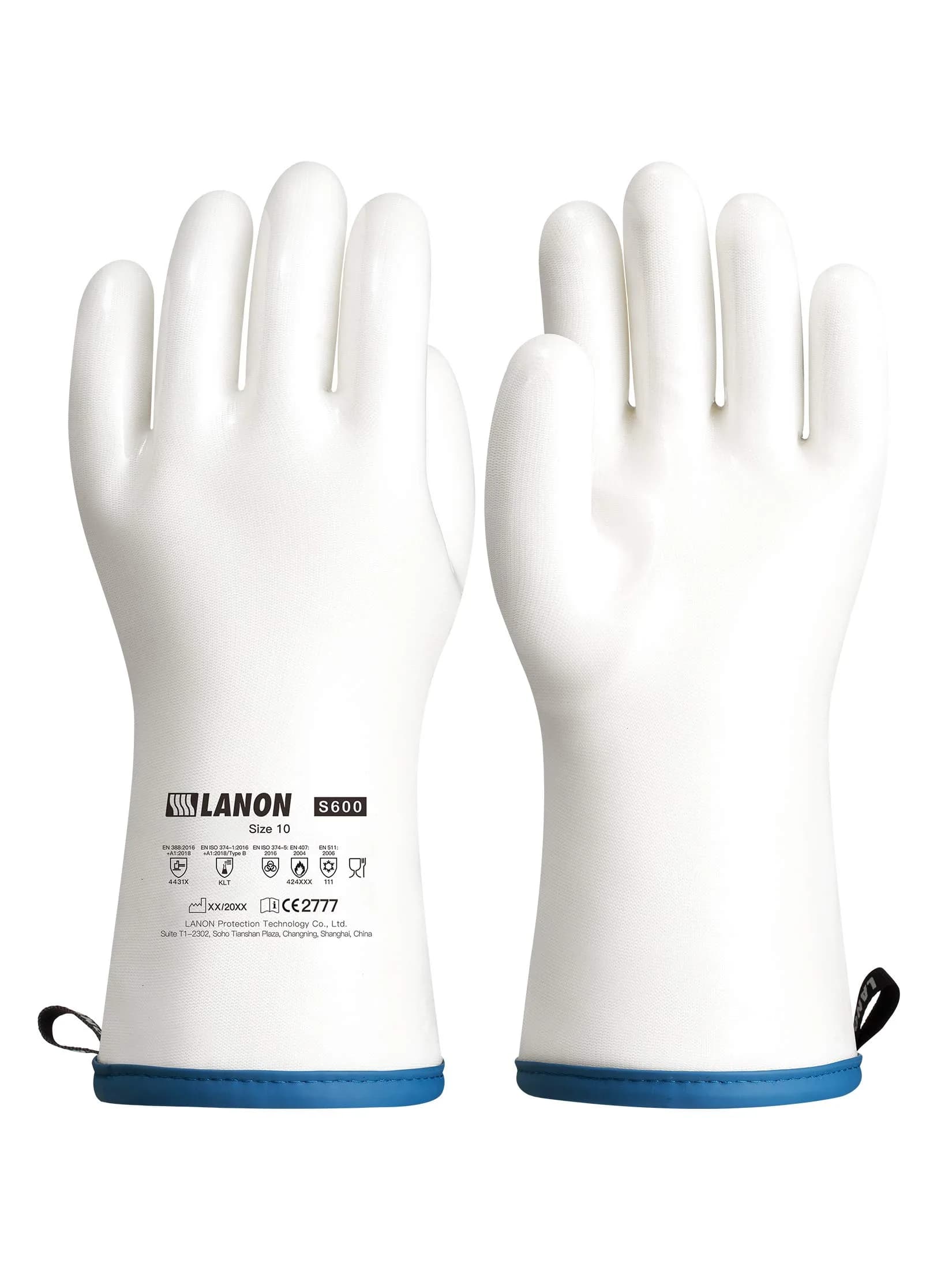 LANON Liquid Silicone Oven Mitt XL | Heat Resistant, Food Grade, Waterproof