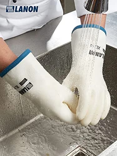 LANON Liquid Silicone Oven Mitt XL | Heat Resistant, Food Grade, Waterproof thumbnail 6