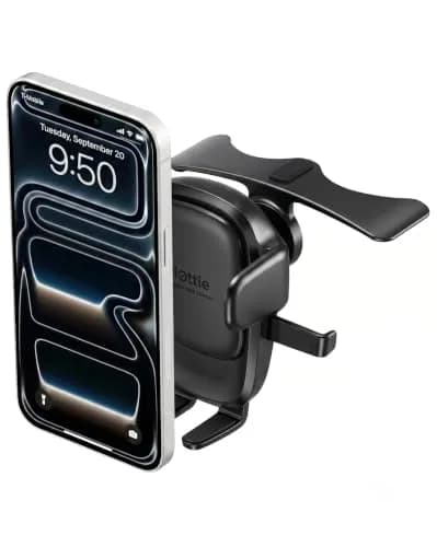 iOttie Easy One Touch Advanced CD Slot Car Phone Mount | Universal Smartphone Holder for iPhone, Samsung, LG, Google Pixel (Black) thumbnail 1