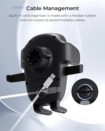 iOttie Easy One Touch Advanced CD Slot Car Phone Mount | Universal Smartphone Holder for iPhone, Samsung, LG, Google Pixel (Black) thumbnail 5