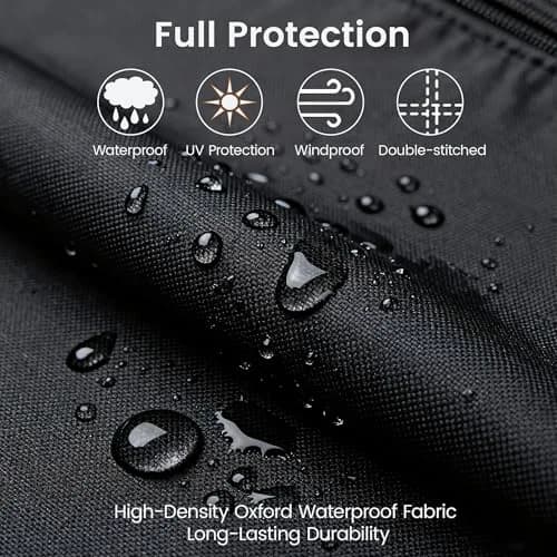 MaWGcowerd Folding Treadmill Cover Black 117cm (46" L x 38" W x 66" H) | Protects Fitness Machines from Dust, Water, and UV Rays thumbnail 3