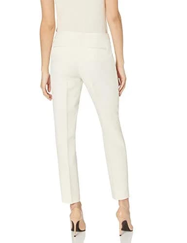 Anne Klein Women's Bowie Pant, White, Size 16 | Mid Rise Straight Leg Style thumbnail 2